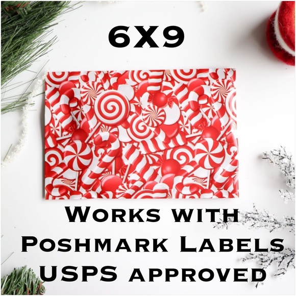 BUNDLE ONLY 25 6X9 Candy Cane Mailers CLEARANCE - Picture 3 of 7